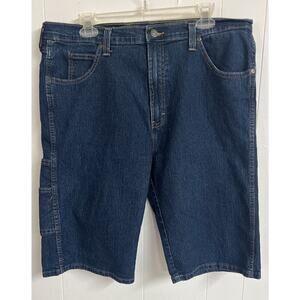 Dickies Mens 38 Shorts Loose Fit Blue Denim Jean Cotton Hike Work‎ Casual